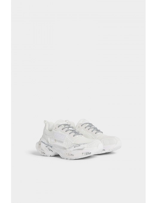 SNEAKERS DSQUARED2, Faster Sneakers, All White - SNM0461355087401062
