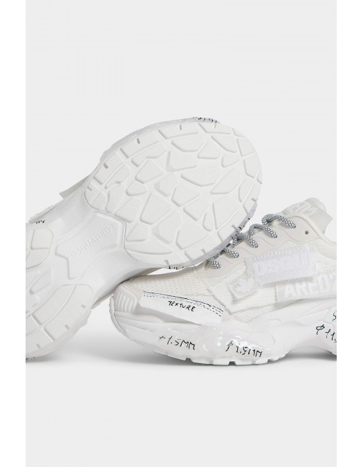 SNEAKERS DSQUARED2, Faster Sneakers, All White - SNM0461355087401062