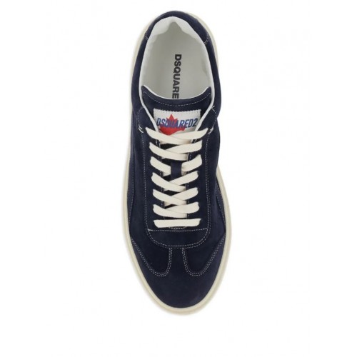 Sneakers DSQUARED2, low-top logo-patch, Bleumarin