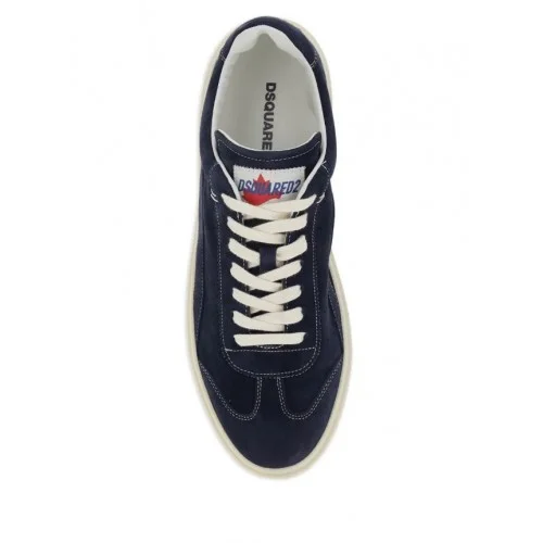 Sneakers DSQUARED2, low-top logo-patch, Bleumarin