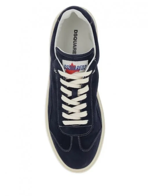 Sneakers DSQUARED2, low-top logo-patch, Bleumarin - SNM0470015035203085
