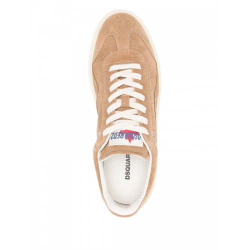 Sneakers DSQUARED2,'Rider' leather sneakers, Beige
