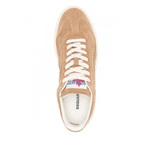Sneakers DSQUARED2,'Rider' leather sneakers, Beige