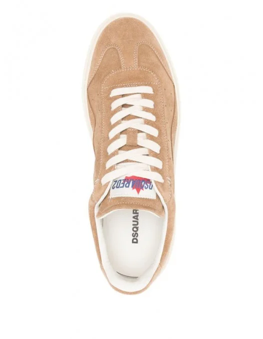 Sneakers DSQUARED2,'Rider' leather sneakers, Beige - SNM0470015035205076