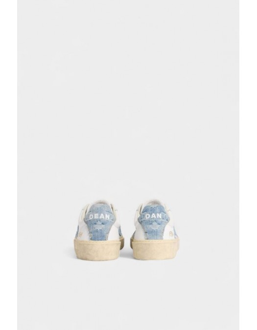 Sneakers DSQUARED2, Rider Sneakers, Denim Insert, Alb - SNM047111508754M4238