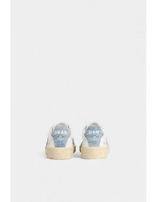 Sneakers DSQUARED2, Rider Sneakers, Denim Insert, Alb - SNM047111508754M4238