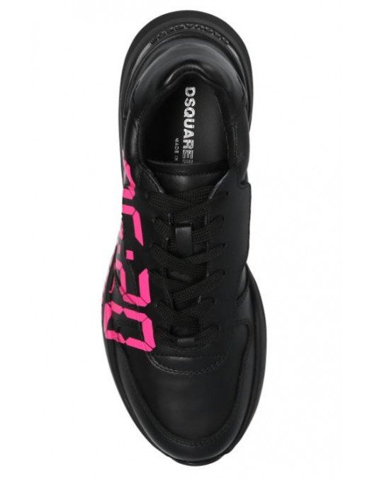 Sneakers Dsquared2, Imprimeu Fucsia, Negru - SNW0106M637