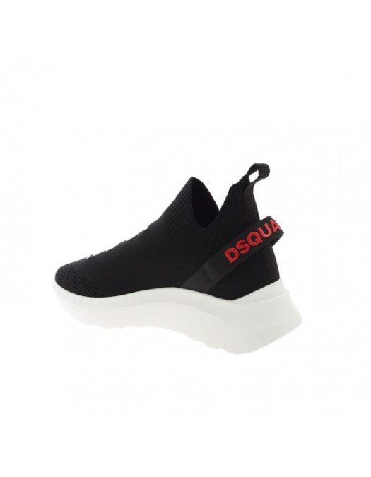 Sneakers Dsquared2, Speedster, Black, Icon imprimat - SNW012459203961M063
