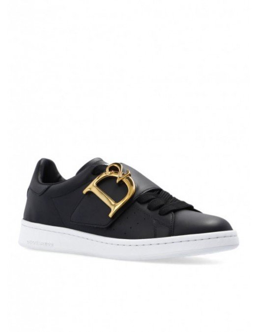 Sneakers DSQUARED2, Black Boxer, Gold Logo - SNW016901500001M2304