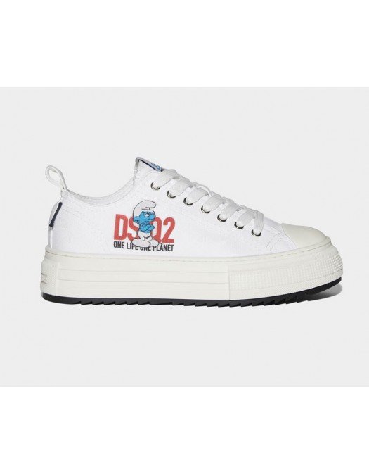 Sneakers Dsquared2, Smurfs Sneakers, Alb - SNW0230003066021062