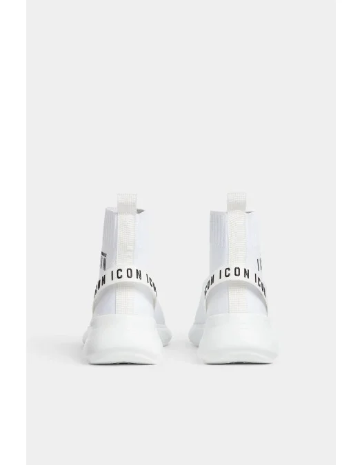 Sneakers DSQUARED2, High-Top, Icon Fly, White - SNW027659207990M072 Sneakers DSQUARED2, High-Top, Icon Fly, White - SNW027659207990M072