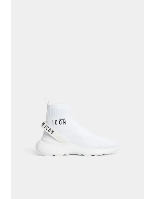 Sneakers DSQUARED2, High-Top, Icon Fly, White - SNW027659207990M072 Sneakers DSQUARED2, High-Top, Icon Fly, White - SNW027659207990M072