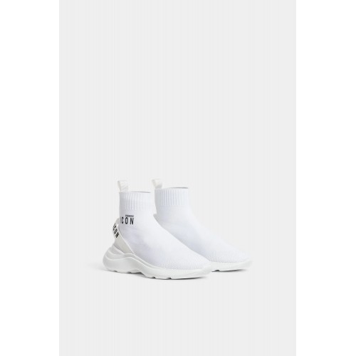 Sneakers DSQUARED2, High-Top, Icon Fly, White Sneakers DSQUARED2, High-Top, Icon Fly, White