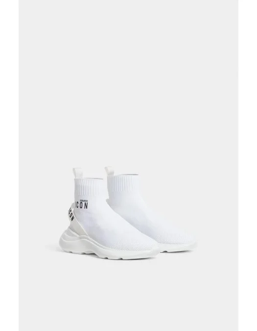 Sneakers DSQUARED2, High-Top, Icon Fly, White - SNW027659207990M072 Sneakers DSQUARED2, High-Top, Icon Fly, White - SNW027659207990M072