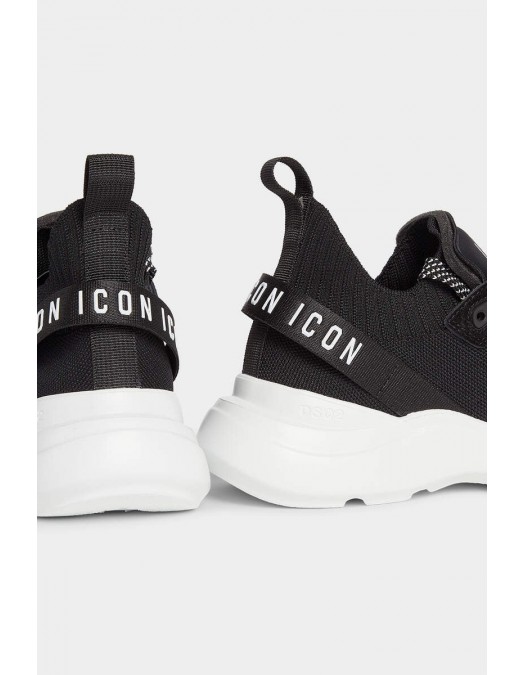 Sneakers DSQUARED2, Icon Fly Low Top, Black - SNW027759207989M063