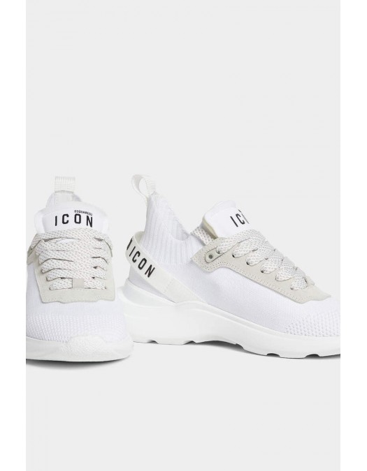 Sneakers DSQUARED2, Icon Fly Low Top, White - SNW027759207989M072