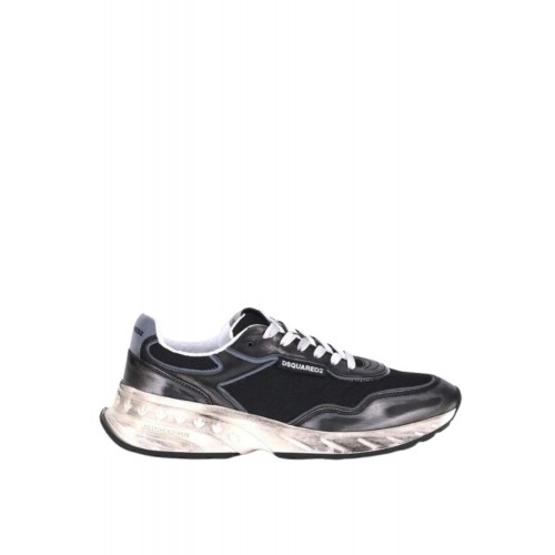 SNEAKERS DSQUARED2, Sprinter Sneakers, Metallic Dark Grey SNEAKERS DSQUARED2, Sprinter Sneakers, Metallic Dark Grey