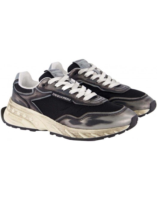 SNEAKERS DSQUARED2, Sprinter Sneakers, Metallic Dark Grey - SNW0281347081852119 SNEAKERS DSQUARED2, Sprinter Sneakers, Metallic Dark Grey - SNW0281347081852119