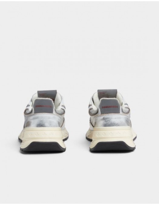 SNEAKERS DSQUARED2, Sprinter Sneakers, Metallic Grey - SNW0281347081852137