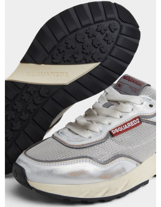 SNEAKERS DSQUARED2, Sprinter Sneakers, Metallic Grey - SNW0281347081852137
