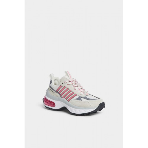 Sneakers DSQUARED2, Bubble Design, Purple Details, Grey Sneakers DSQUARED2, Bubble Design, Purple Details, Grey