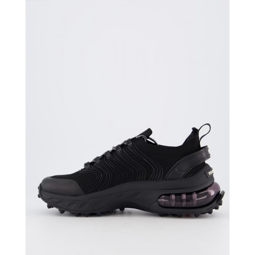 SNEAKERS DSQUARED2, Bubble, Sireturi logo, Negru SNEAKERS DSQUARED2, Bubble, Sireturi logo, Negru