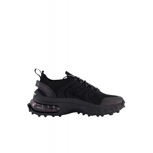 SNEAKERS DSQUARED2, Bubble, Sireturi logo, Negru SNEAKERS DSQUARED2, Bubble, Sireturi logo, Negru