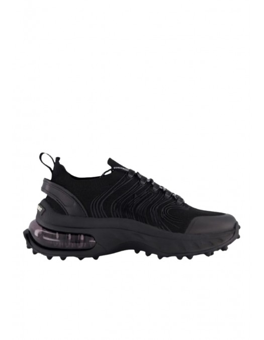 SNEAKERS DSQUARED2, Bubble, Sireturi logo, Negru - SNW031059208414M1484