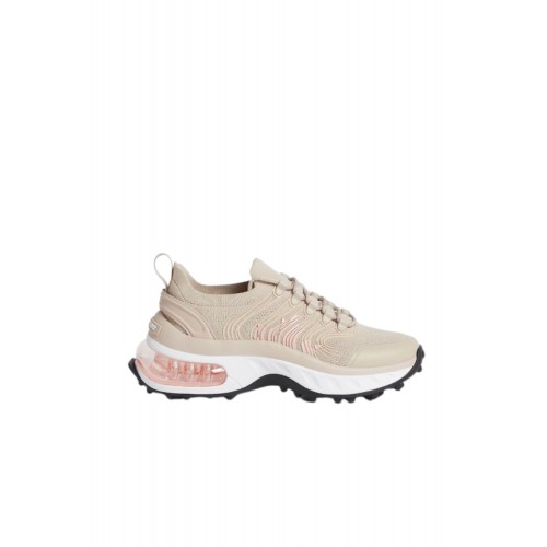 SNEAKERS DSQUARED2, Bubble, Sireturi logo, Bej SNEAKERS DSQUARED2, Bubble, Sireturi logo, Bej