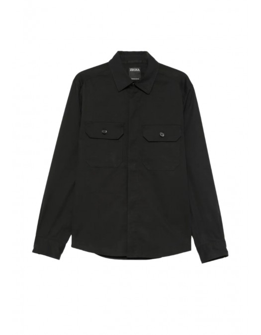 Camasa ZEGNA, flap-pocket overshirt - SOT8BUHV16A3990