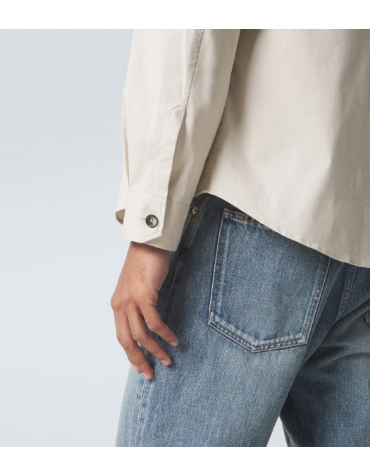 Camasa Zegna, Stretch Cotton, Cream - SOT8BUHV16A3N01