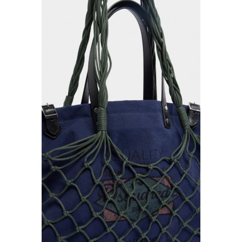 Geanta DSQUARED2,Re-Worked2 Shopping Bag, Bleumarin