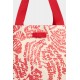 Geanta DSQUARED2, Rebel Hibiscus Tote Bag, Rosu - SPW011300308745M4236
