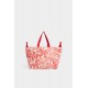 Geanta DSQUARED2, Rebel Hibiscus Tote Bag, Rosu - SPW011300308745M4236