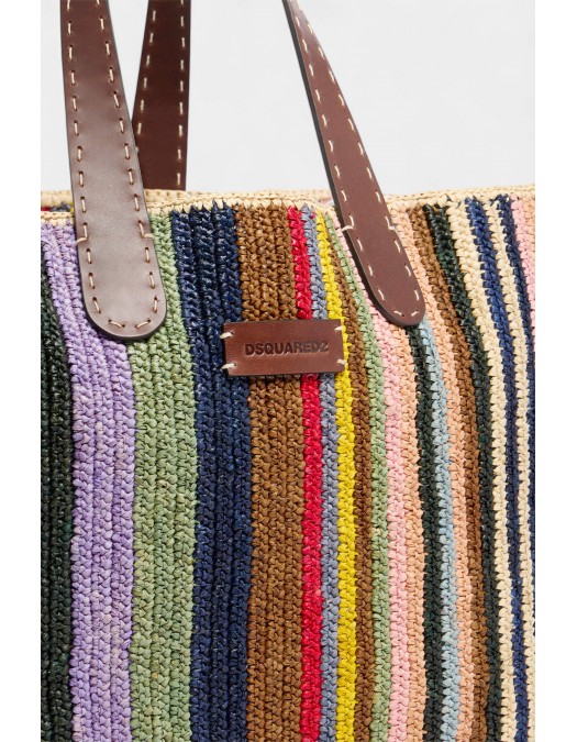 Geanta DSQUARED2, Summer Dream Tote Bag, Multicolor - SPW011728907345M037