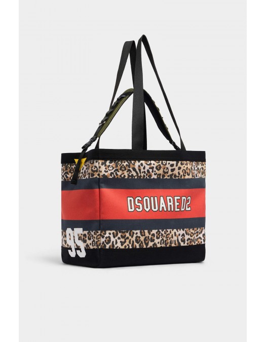 Geanta DSQUARED2, Wild2 Tote Bag, Negru - SPW011800308873A003