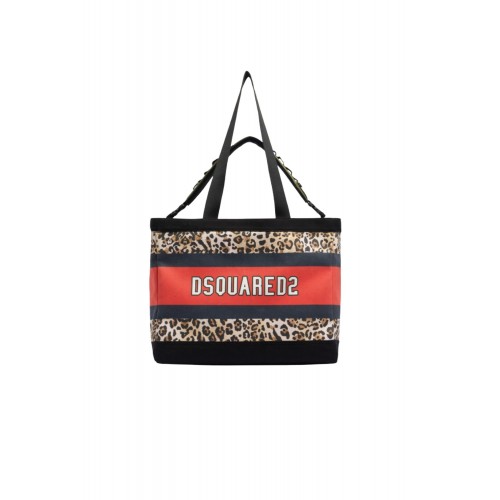 Geanta DSQUARED2, Wild2 Tote Bag, Negru