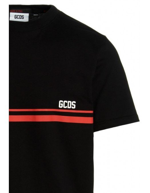 Tricou GCDS, Low Logo Brand, Black - SS23M13017002