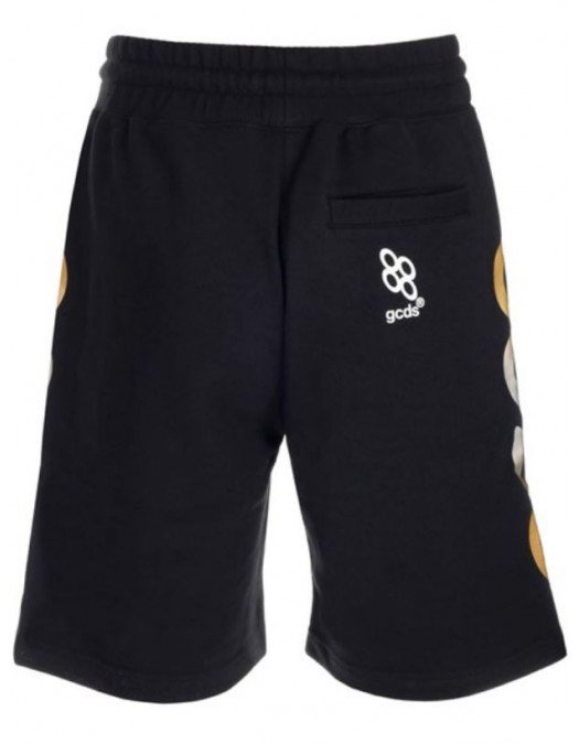 Pantaloni scurti GCDS, Chain Logo Band, Black - SS23M30064902
