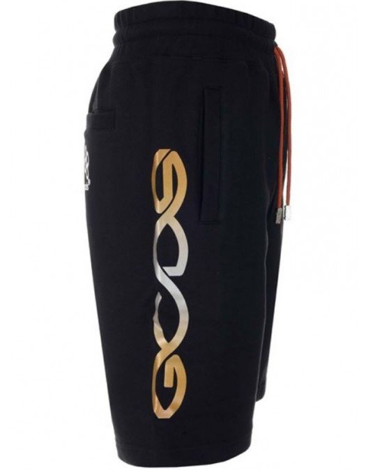 Pantaloni scurti GCDS, Chain Logo Band, Black - SS23M30064902