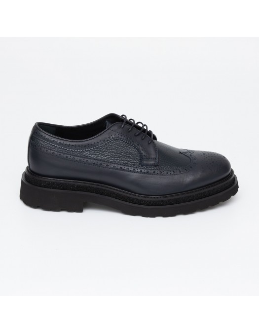 Pantofi GNV, Oxford Style, Elegant, Navy Blue - T39603BLU