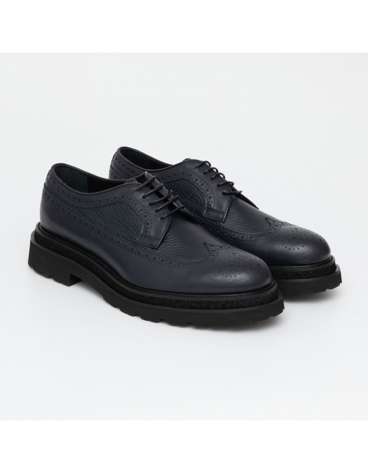 Pantofi GNV, Oxford Style, Elegant, Navy Blue - T39603BLU