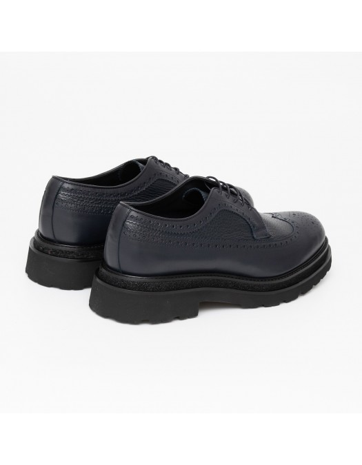 Pantofi GNV, Oxford Style, Elegant, Navy Blue - T39603BLU