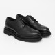 GNV Shoes, Brogue Style, Sturdy Sole Detail, Black - T39603NERO