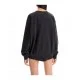 Hanorac GANNI, Text Print, Black - T4014252 Hanorac GANNI, Text Print, Black - T4014252