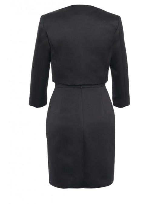 Rochie ELISABETTA FRANCHI, DRESS WITH JACKET, Negru - TB00161E2110