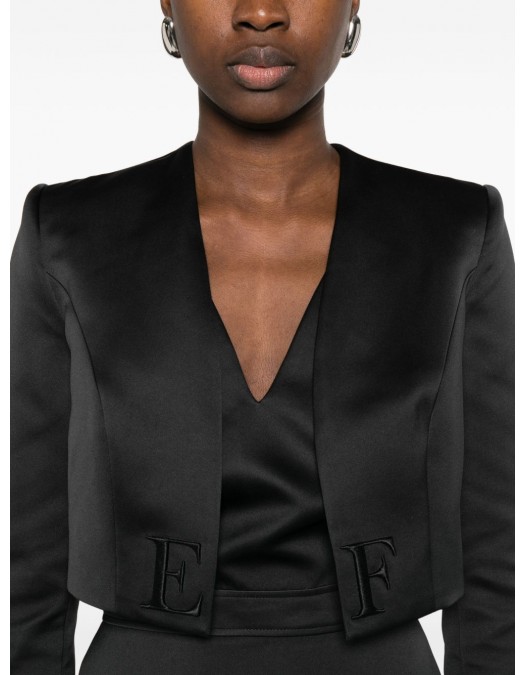 Rochie ELISABETTA FRANCHI, DRESS WITH JACKET, Negru - TB00161E2110