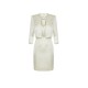 Rochie ELISABETTA FRANCHI, DRESS WITH JACKET, Alb - TB00161E2193