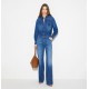 Salopeta ELISABETTA FRANCHI, Denim jumpsuit with jewel padlock - TJ01D66E2139