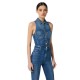 SALOPETA ELISABETTA FRANCHI, fara maneci, Denim - TJ41D56E2104 SALOPETA ELISABETTA FRANCHI, fara maneci, Denim - TJ41D56E2104